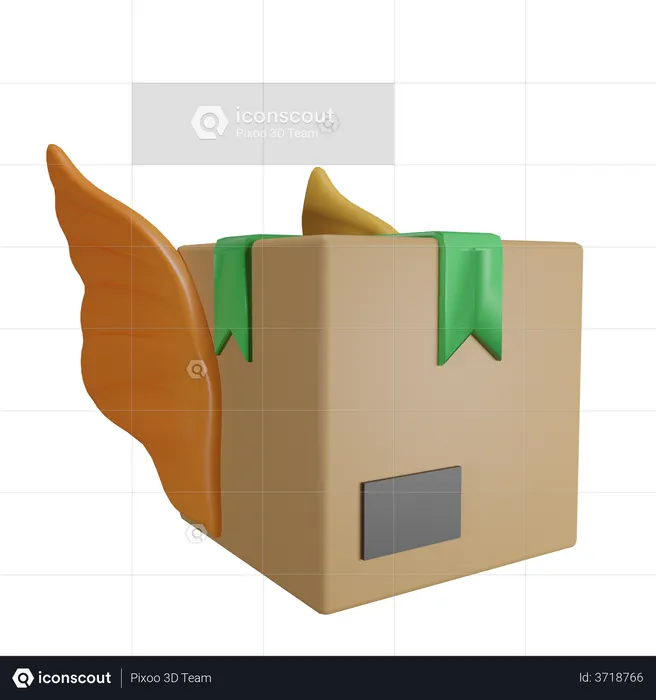 Delivery Box  3D Illustration