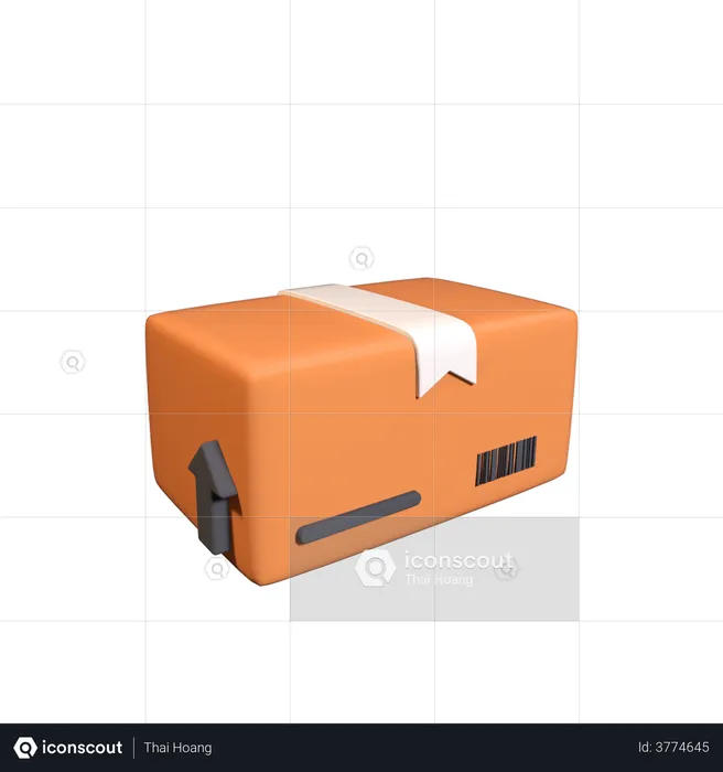 Delivery Box  3D Illustration