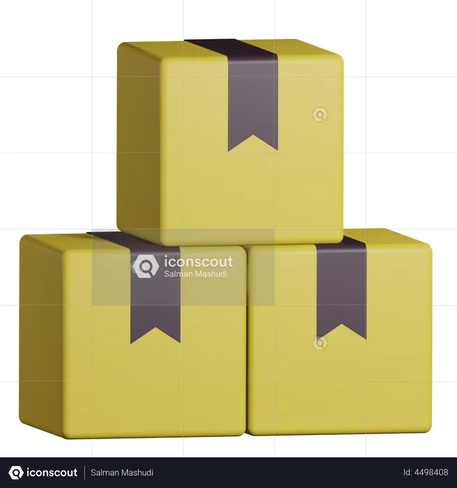 Delivery Boxes  3D Illustration