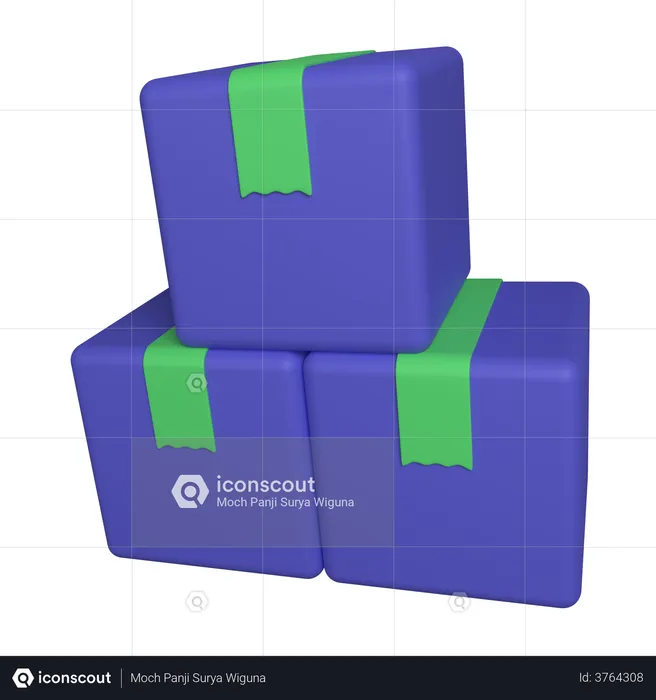 Delivery Boxes  3D Illustration