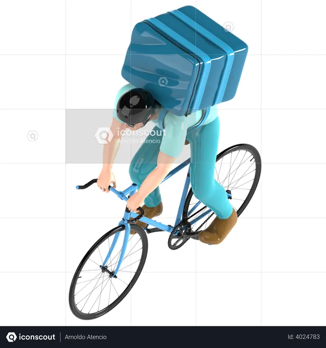 Delivery Boy  3D Illustration