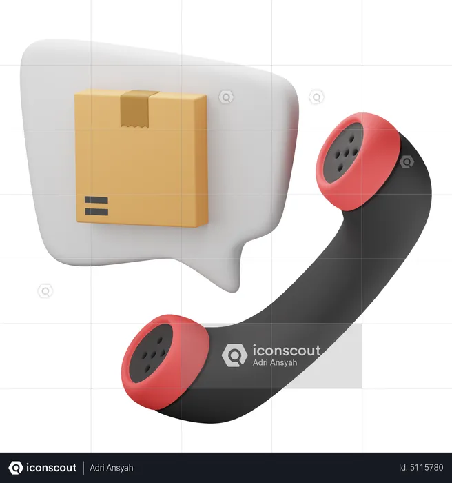 Delivery Call  3D Icon