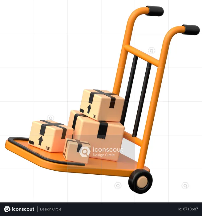 Delivery Cart  3D Icon