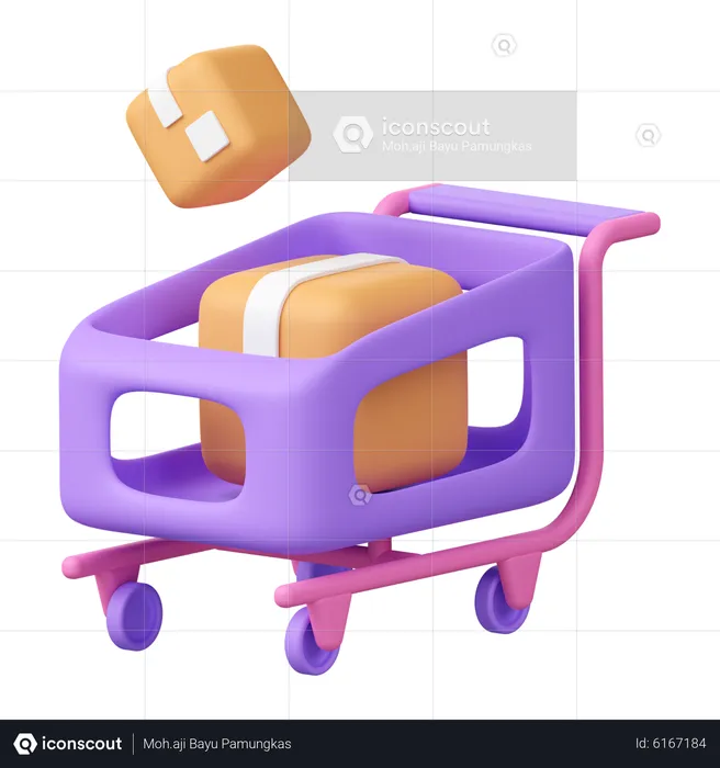 Delivery Cart  3D Icon