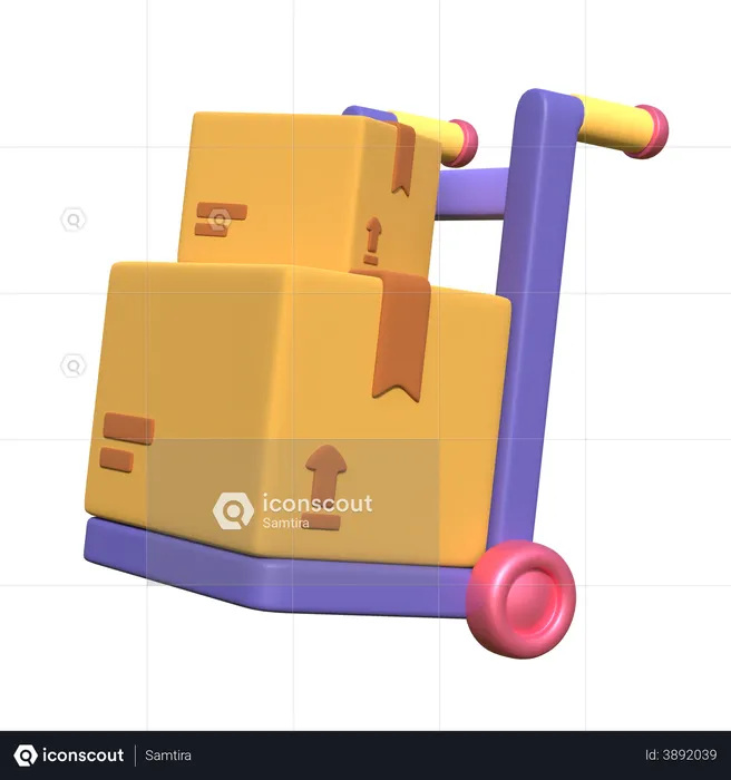 Delivery Consignment  3D Illustration