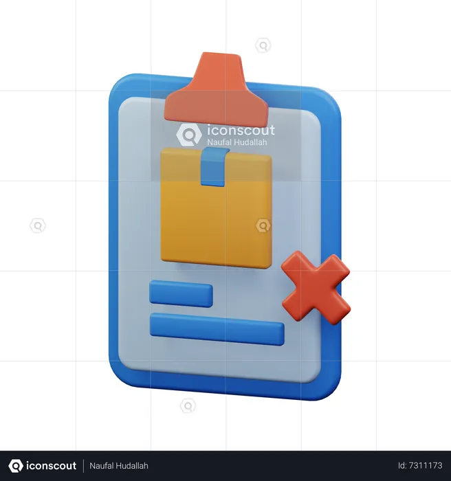 Delivery Denied  3D Icon