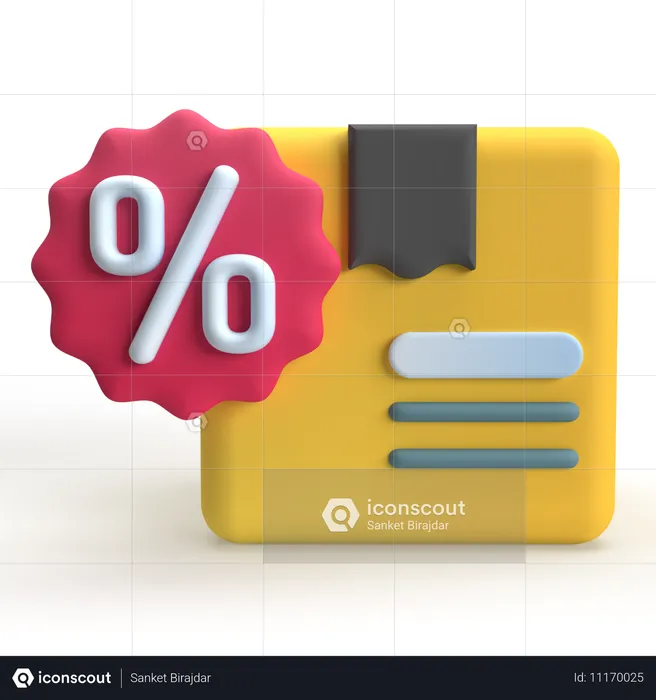 Delivery Discount  3D Icon