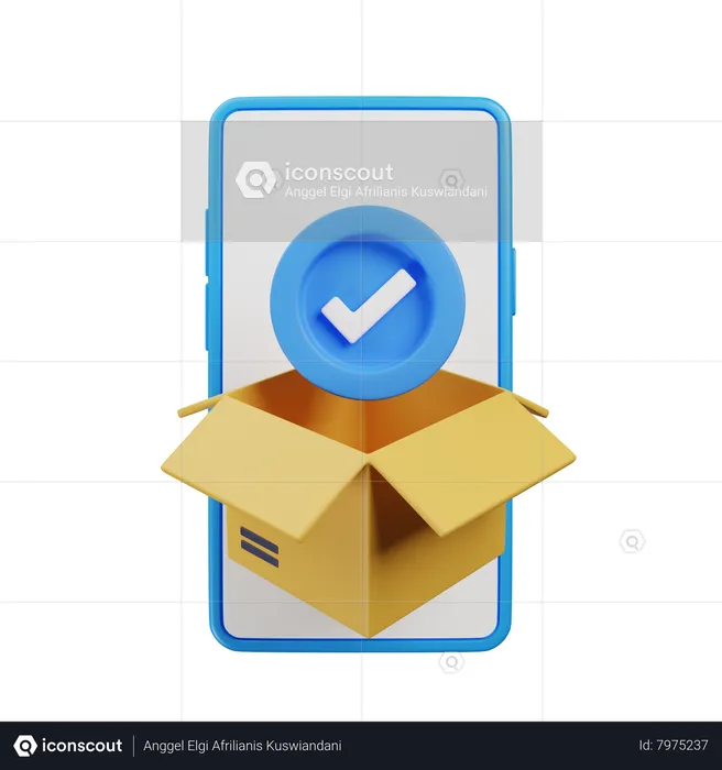 Delivery Done  3D Icon