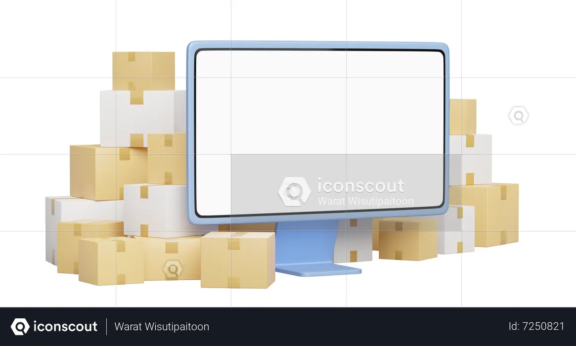 Delivery Empty Space  3D Icon
