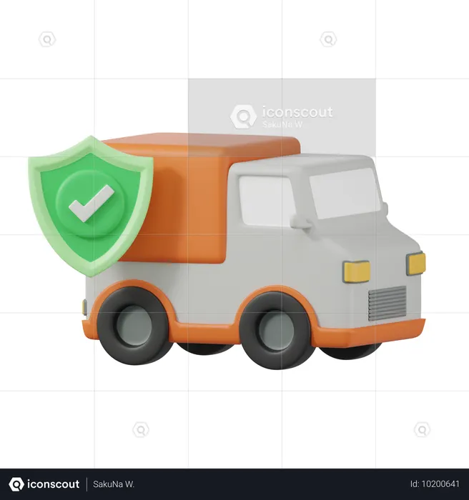 配送保険  3D Icon