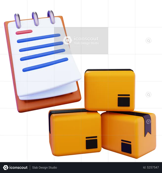 Delivery List  3D Icon