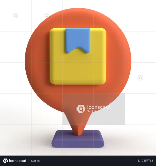 Delivery Location  3D Icon