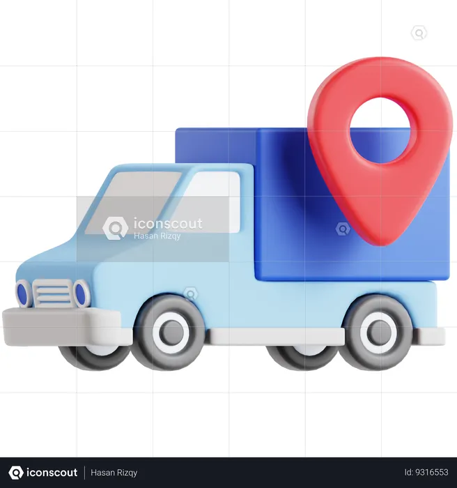 Delivery Location  3D Icon