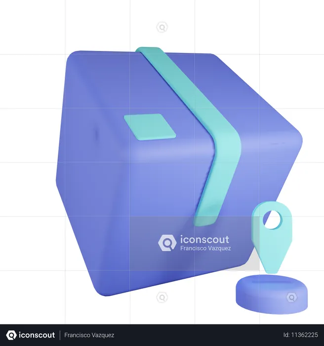 Delivery Location  3D Icon