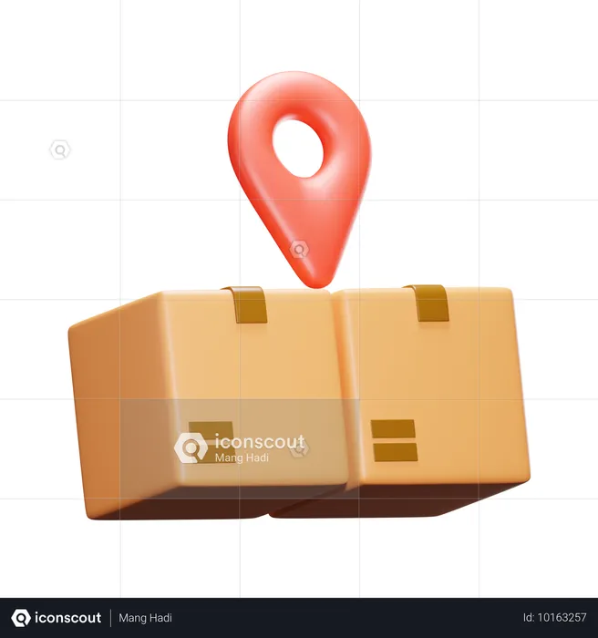 Delivery Location  3D Icon