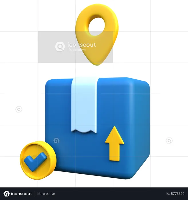 Delivery Location  3D Icon