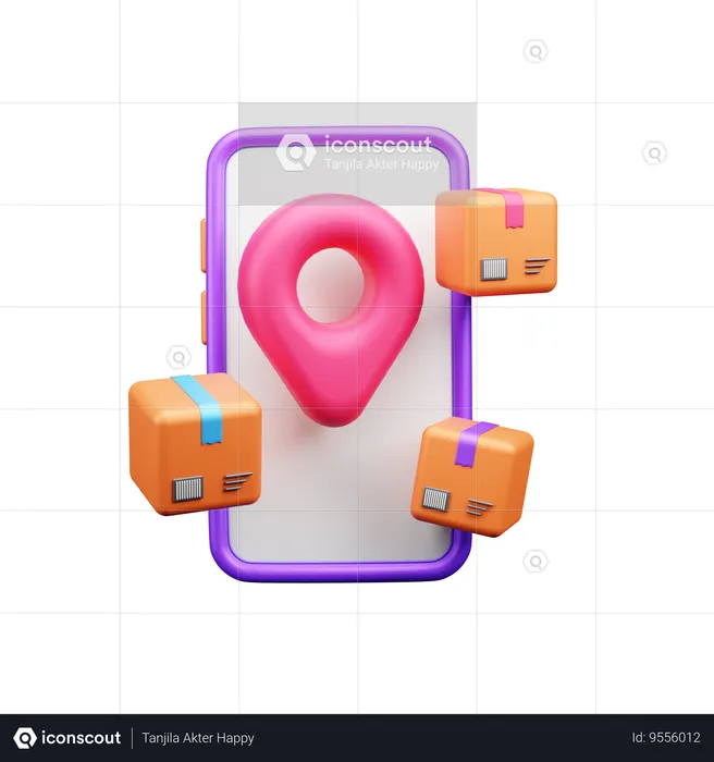 Delivery Location  3D Icon