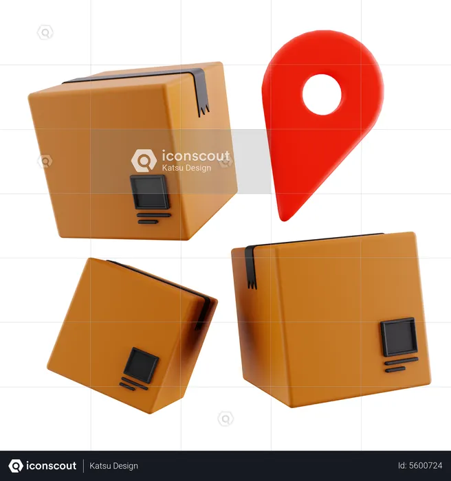 Delivery Location  3D Icon