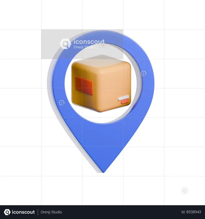 Delivery Location  3D Icon