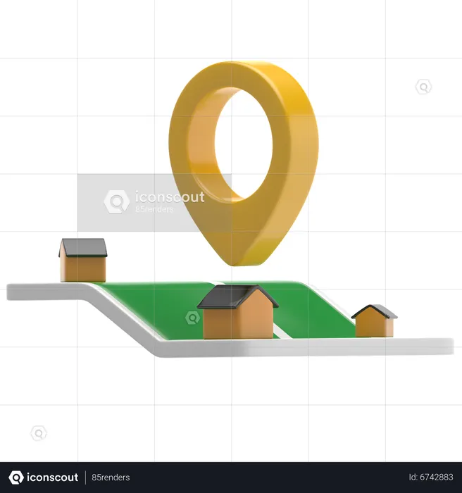 Delivery Location  3D Icon