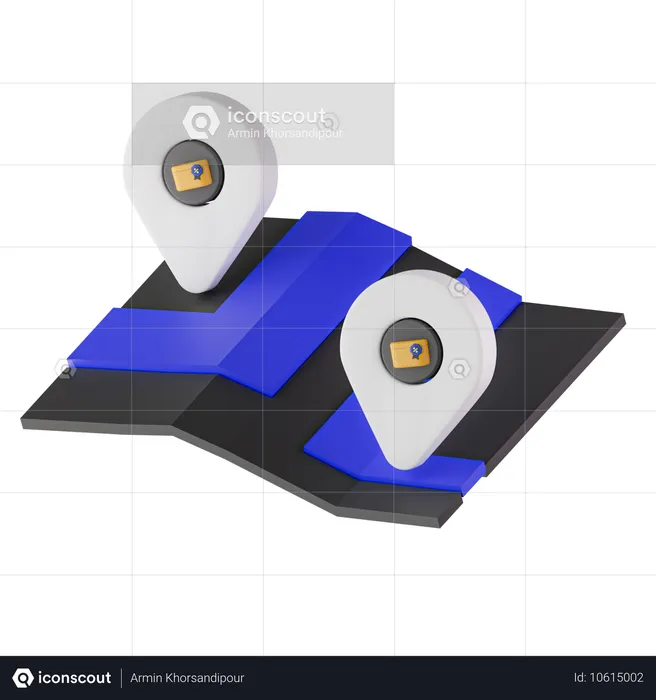 Delivery Location  3D Icon