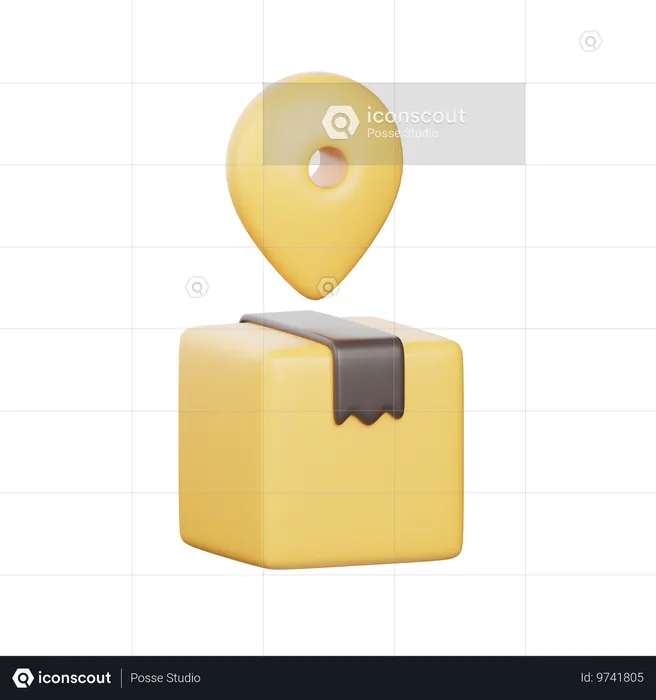 Delivery Location  3D Icon