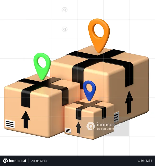 Delivery Location  3D Icon