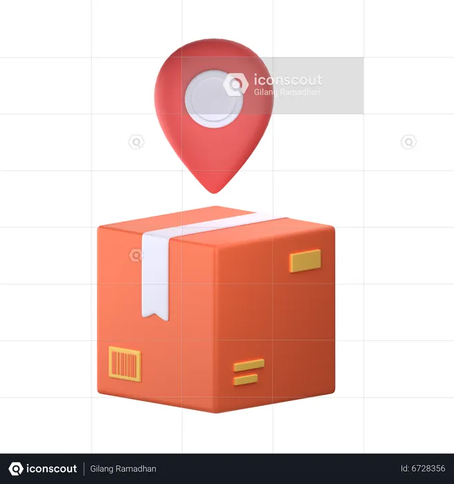 Delivery Location  3D Icon