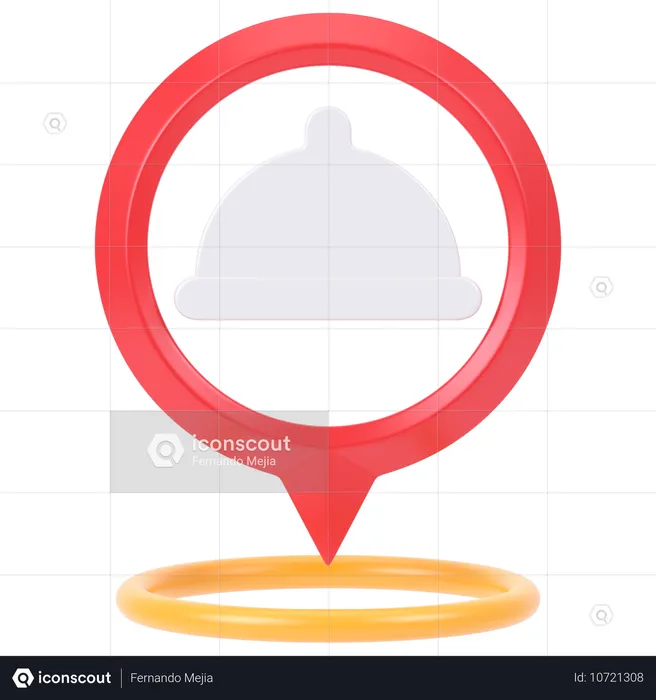 Delivery Location Pin  3D Icon