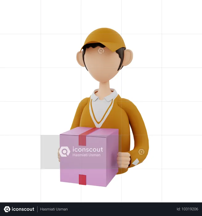 Delivery man  3D Icon