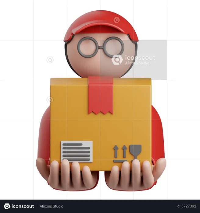 Delivery Man  3D Icon