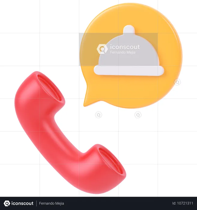 Delivery Order Call  3D Icon