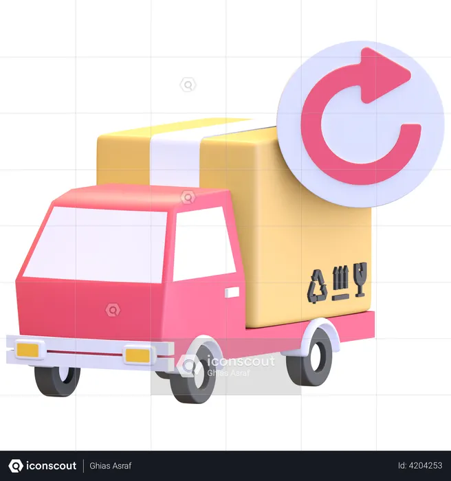 Delivery package return  3D Icon