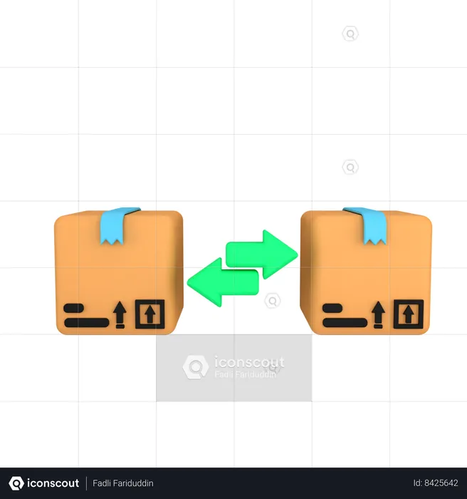 Delivery Process  3D Icon