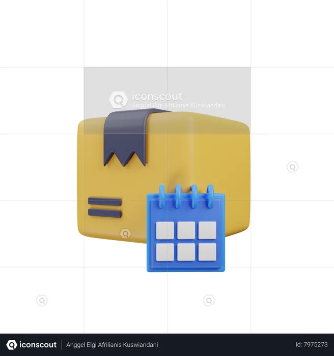 Delivery Schedule  3D Icon