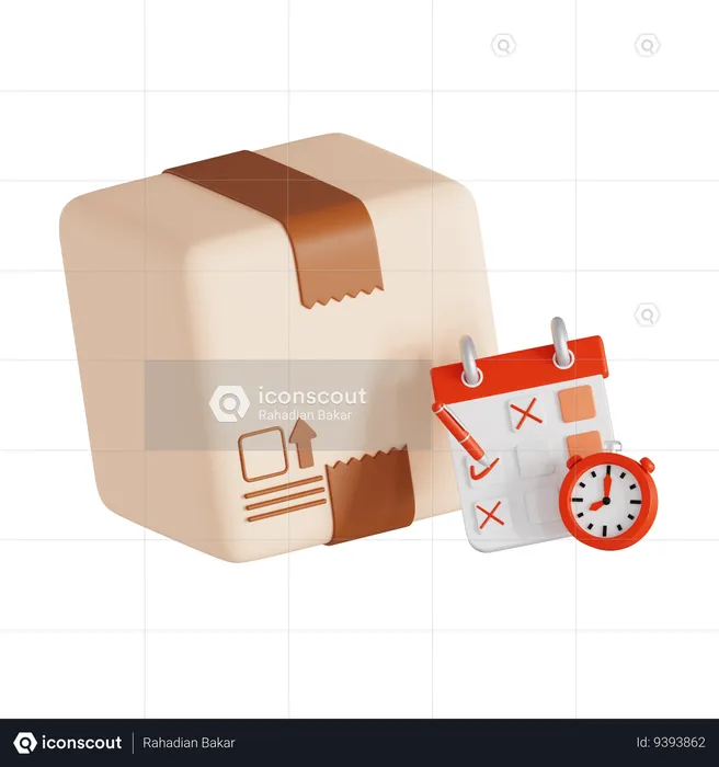 Delivery Schedule  3D Icon