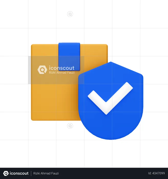 Delivery Security  3D Illustration