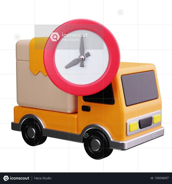 Delivery Time  3D Icon