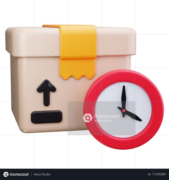 Delivery Time  3D Icon