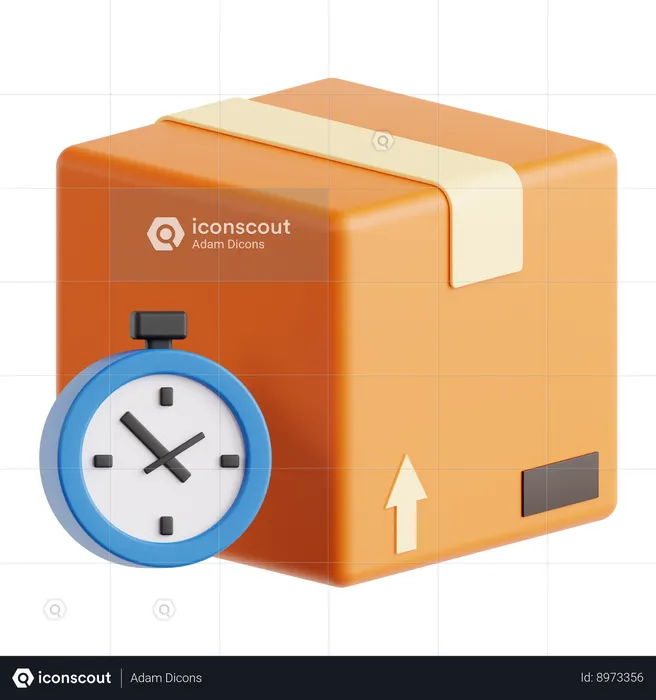 Delivery Time  3D Icon