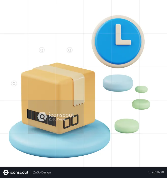 Delivery Time  3D Icon