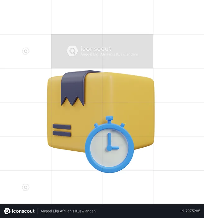 Delivery Time  3D Icon