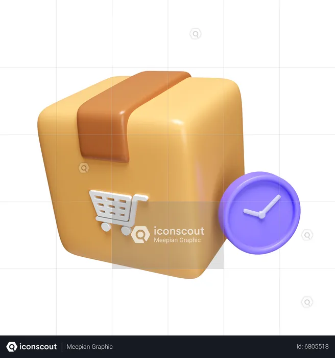 Delivery Time  3D Icon