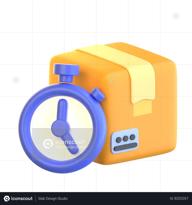 Delivery Time  3D Icon