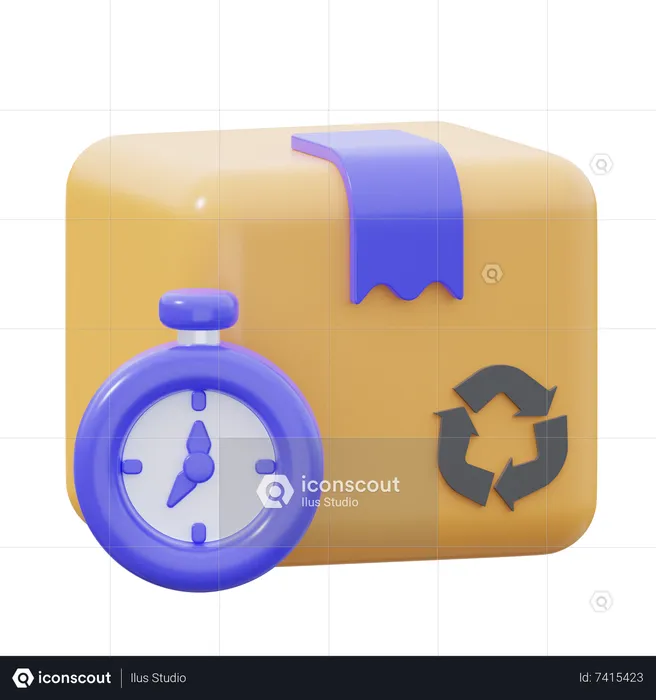 Delivery Time  3D Icon