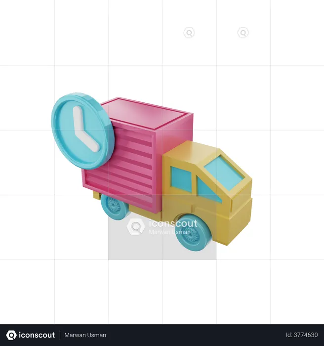 Delivery Time  3D Illustration