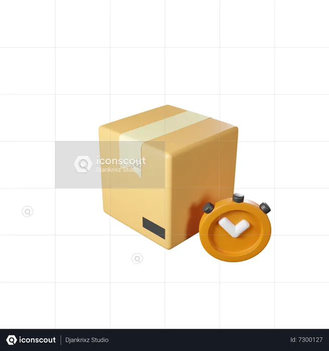 Delivery Time  3D Icon
