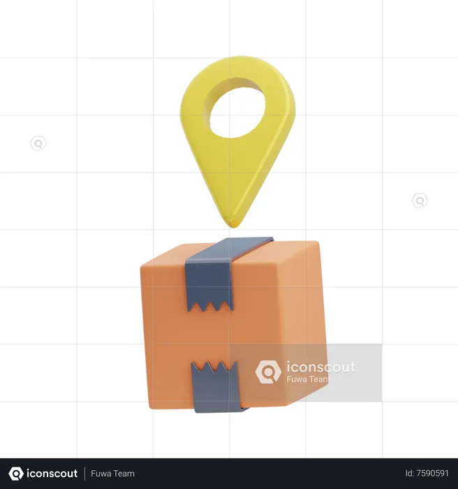 Delivery Track  3D Icon