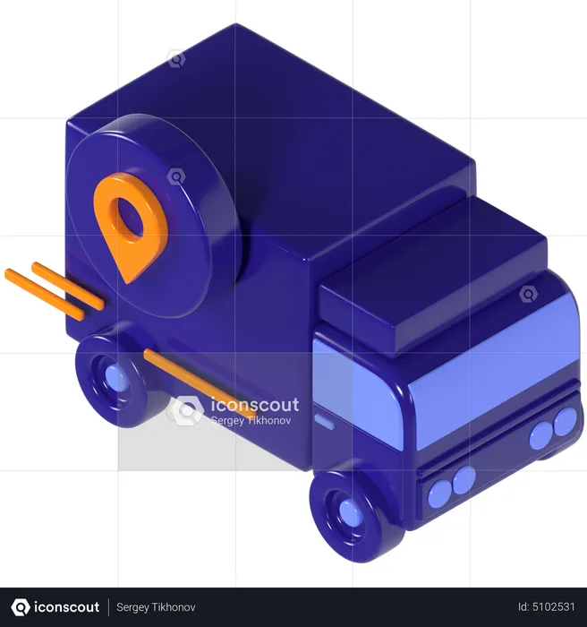 Delivery Tracking  3D Icon