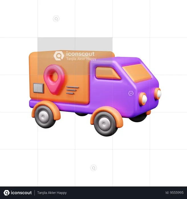 Delivery Truck  3D Icon